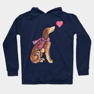 Watercolour Saluki Hoodie